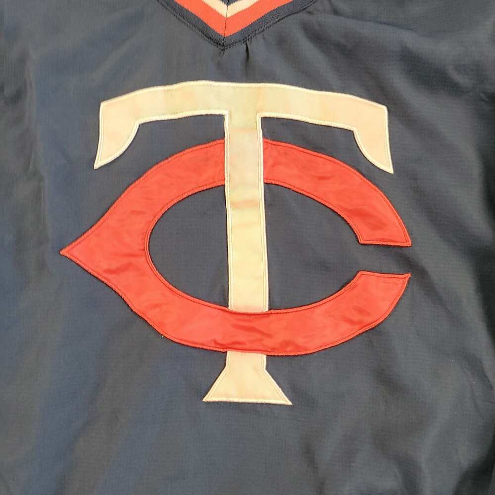 Minnesota Twins Pullover Jacket Mens Size Large Genuine Merchandise Zip Side VTG - Picture 2 of 10